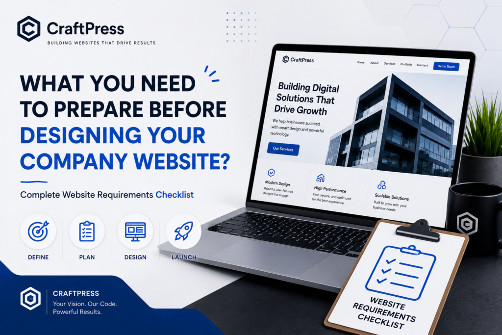 What Do You Need Before Starting a website development? Complete Website Requirements Checklist