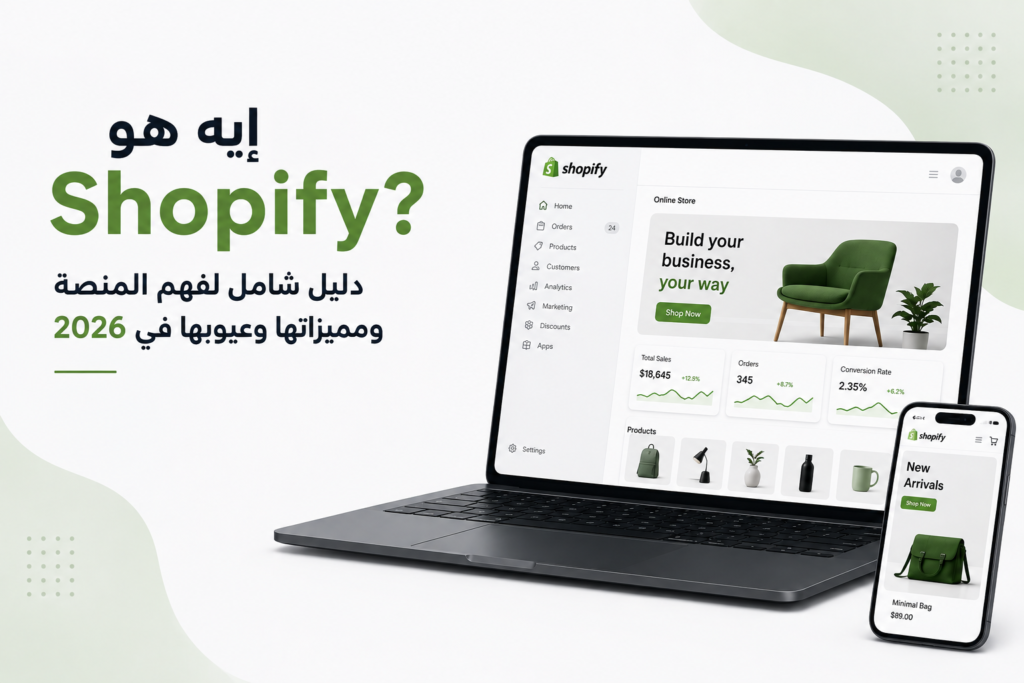 إيه هو Shopify ؟ دليل شامل لفهم المنصة ومميزاتها وعيوبها في 2026