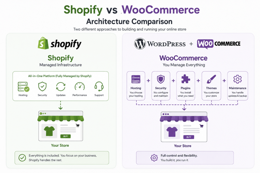 Shopify أم WooCommerce